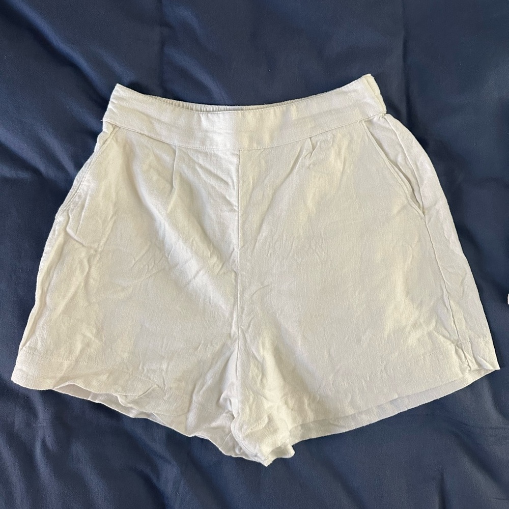 Abercrombie & Fitch Linen-Blend Pull-On Shorts